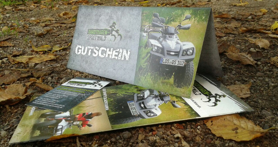 Unsere Gutscheine für eine Quadtour im Spreewald in Brandenburg Gutschein Quadtour im Spreewald in Brandenburg